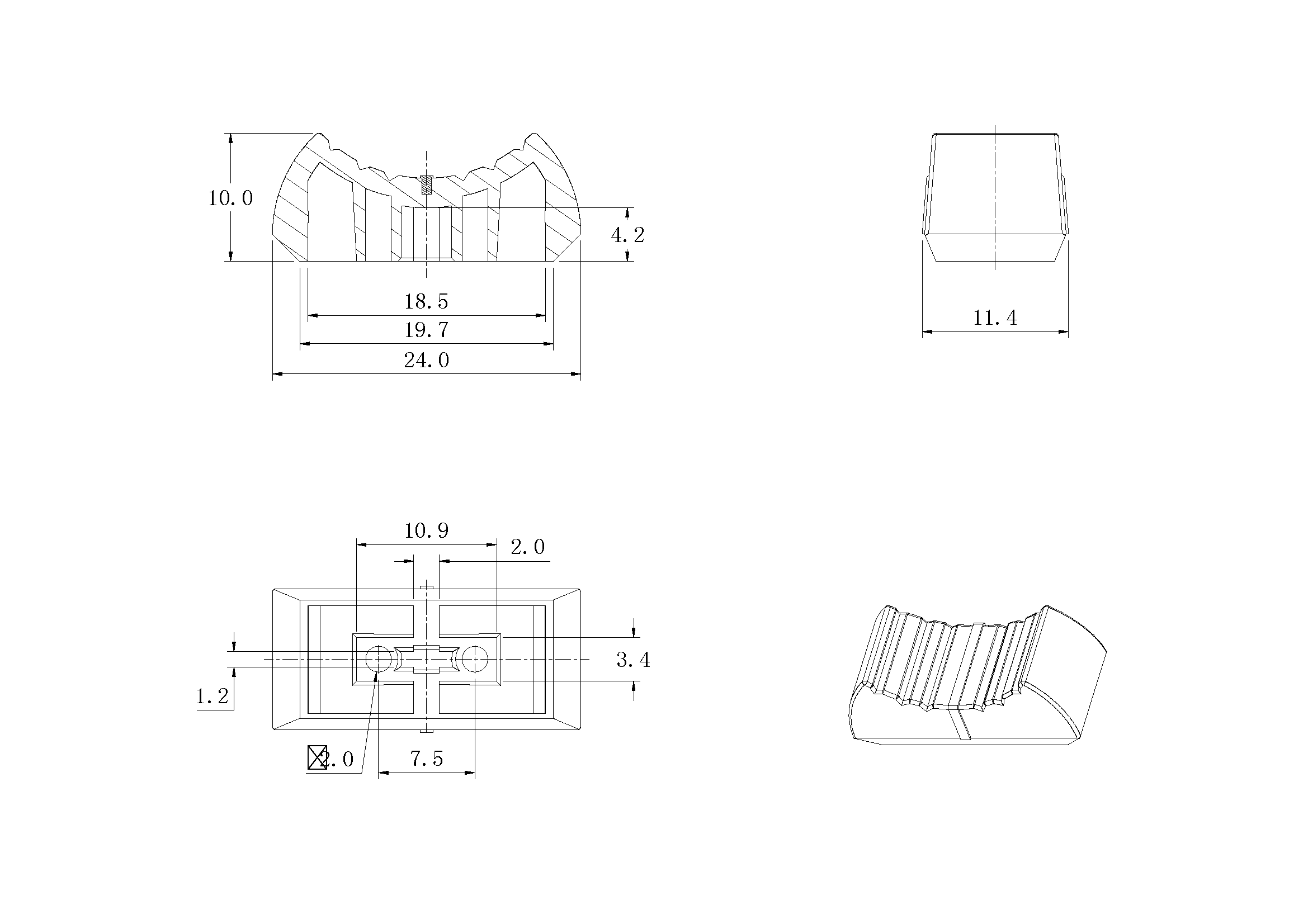 旋鈕|一體化卡塊|旋鈕鋁制|開關(guān)|按鍵|PEEK螺絲|PEI螺絲