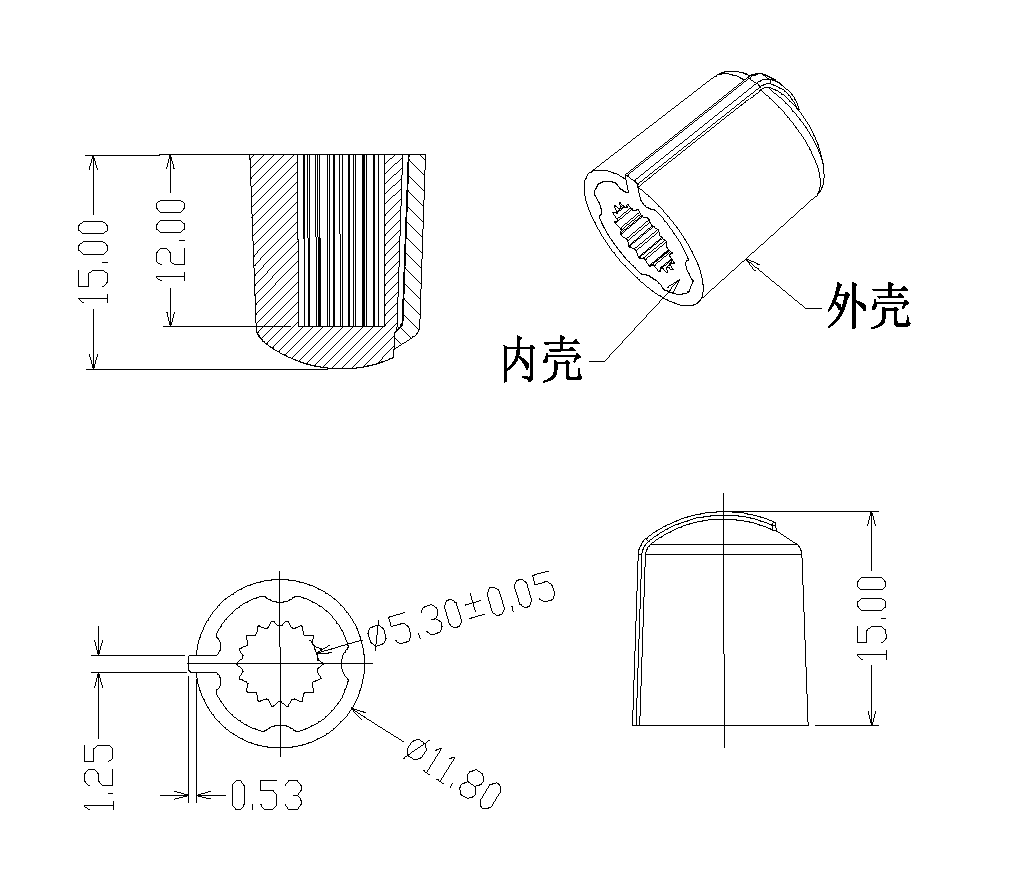 旋鈕|一體化卡塊|旋鈕鋁制|開關(guān)|按鍵|PEEK螺絲|PEI螺絲