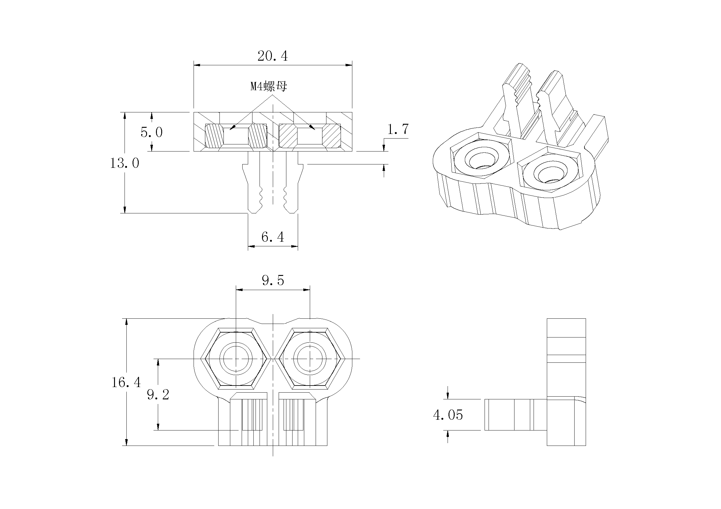 旋鈕|一體化卡塊|旋鈕鋁制|開關(guān)|按鍵|PEEK螺絲|PEI螺絲