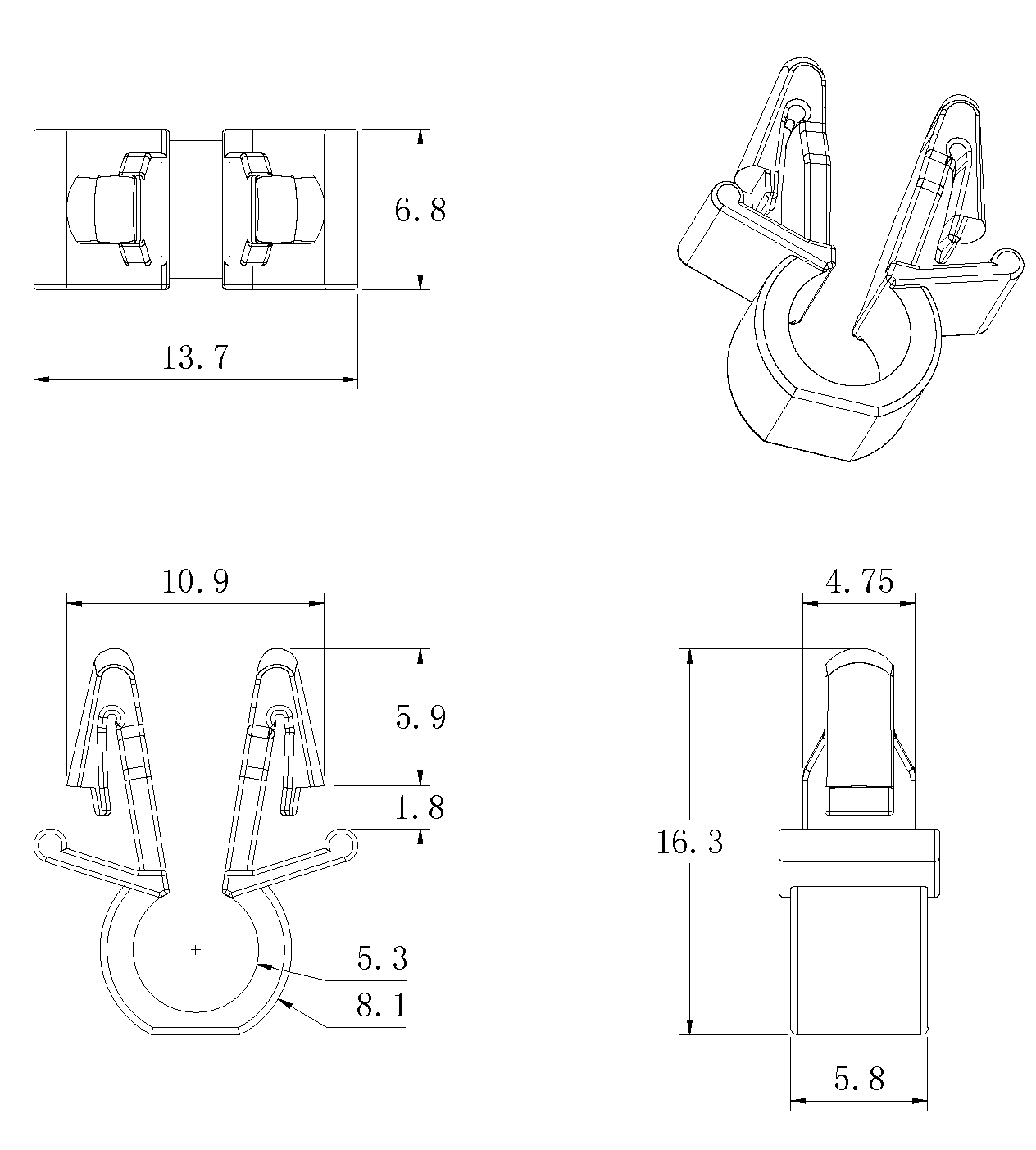 旋鈕|一體化卡塊|旋鈕鋁制|開(kāi)關(guān)|按鍵|PEEK螺絲|PEI螺絲